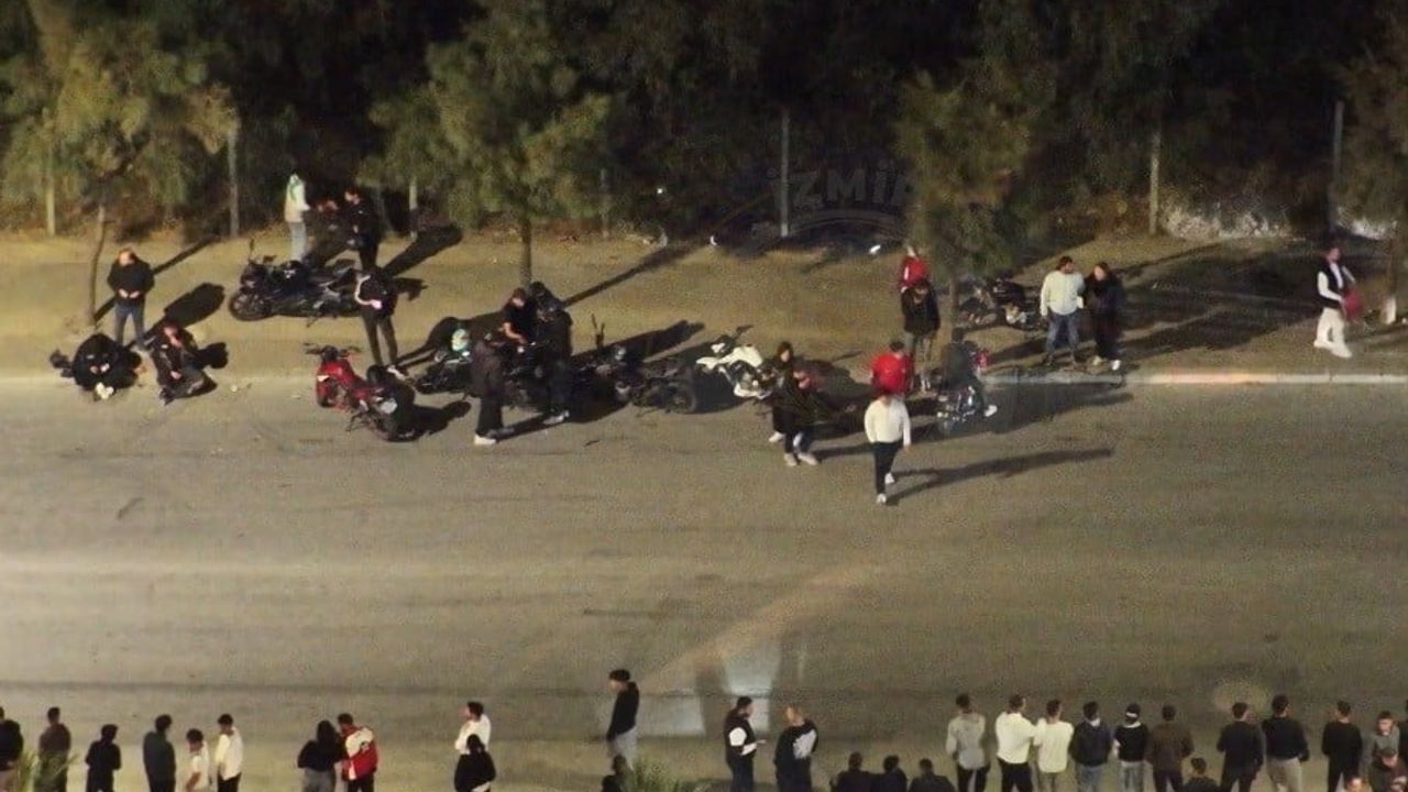 Çiğli'de gece operasyonu: drift yapan 17 araç trafikten men edildi