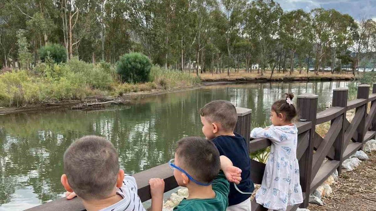 Çocuklar Hisarönü'nde doğayla bağ kurdu