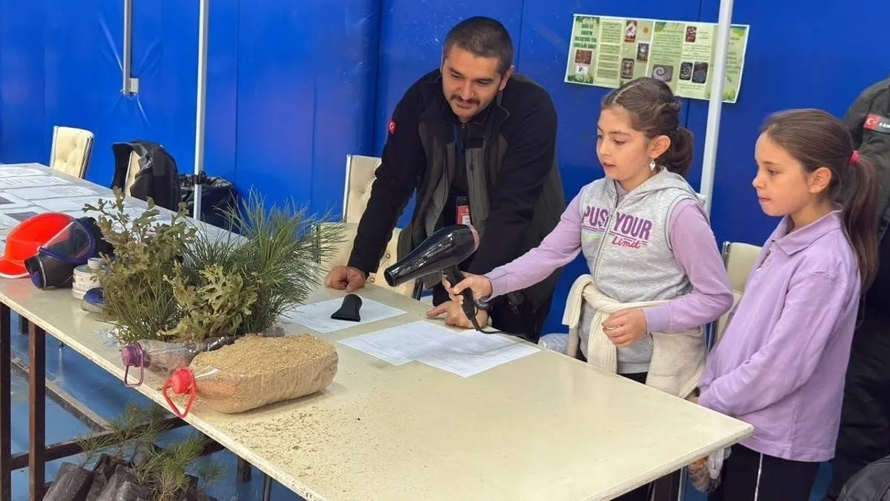 çocuklara erozyon ve orman bilinci aşılandı