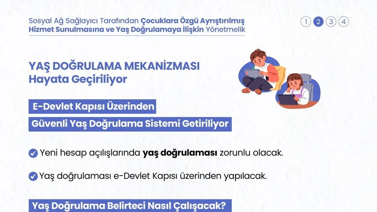 Çocukları koruma adımı: yaş doğrulama e-Devlet üzerinden zorunlu hale getirildi