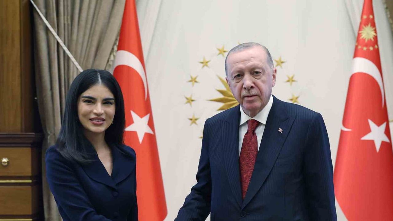Cumhurbaşkanlığı külliyesinde Erdoğan ve Mirziyoyeva görüşmesi