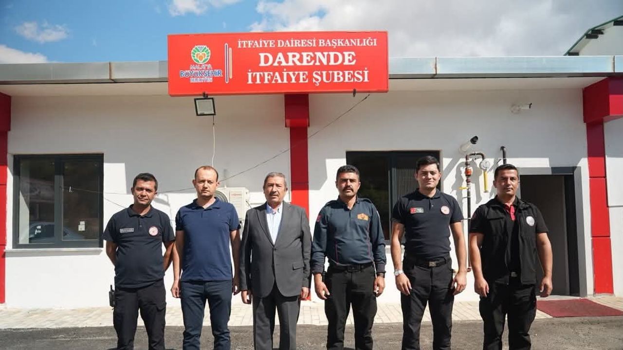 Darende'de itfaiye ekiplerine ziyaret ve teşekkür