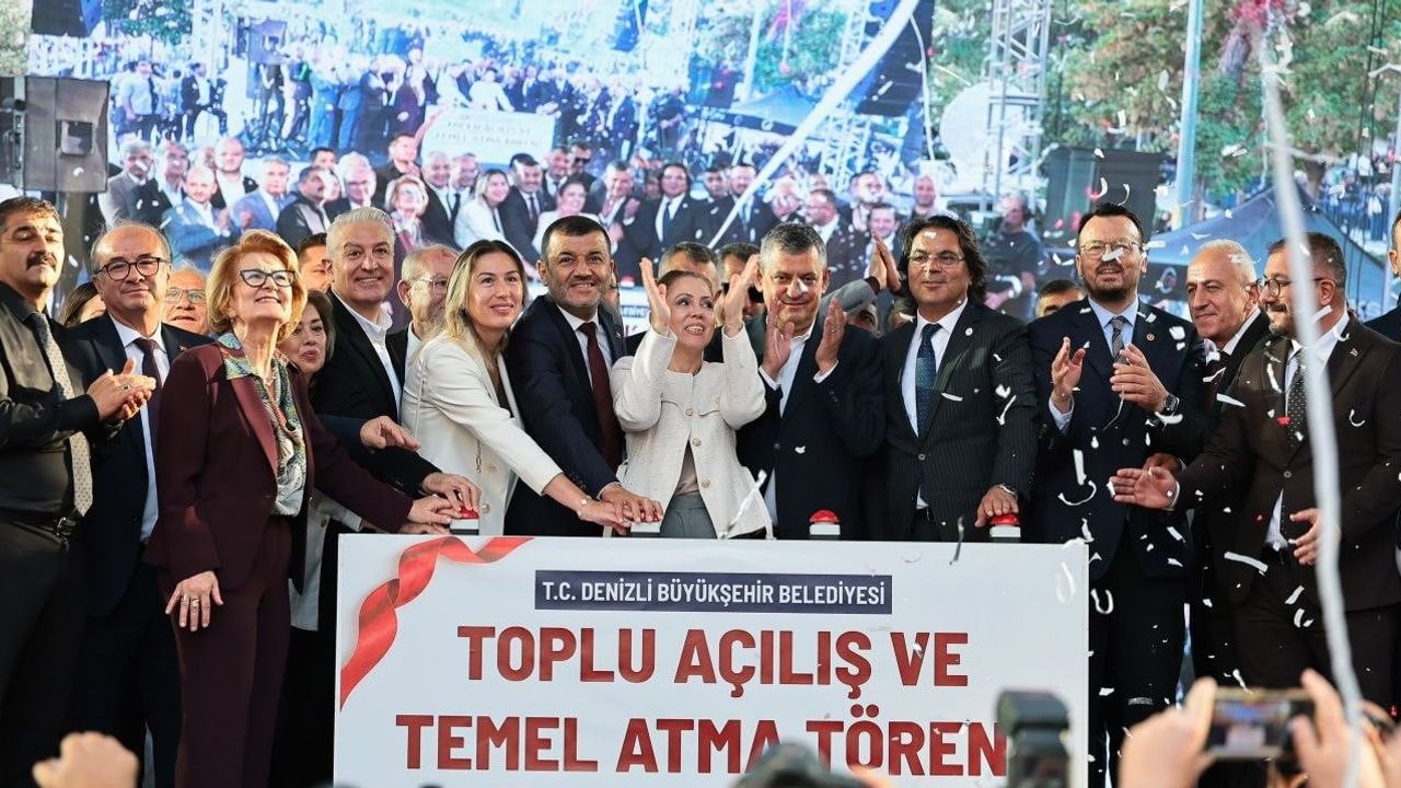 Denizli'de 16,2 milyarlık yatırım turu: 31 açılış, 17 temel