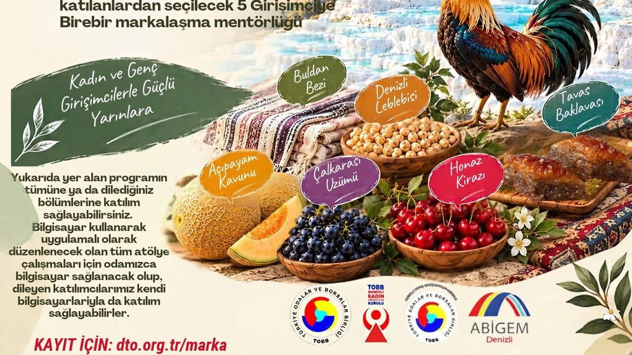 Denizli’de kadın ve genç girişimciler yerel değerleri markaya dönüştürecek