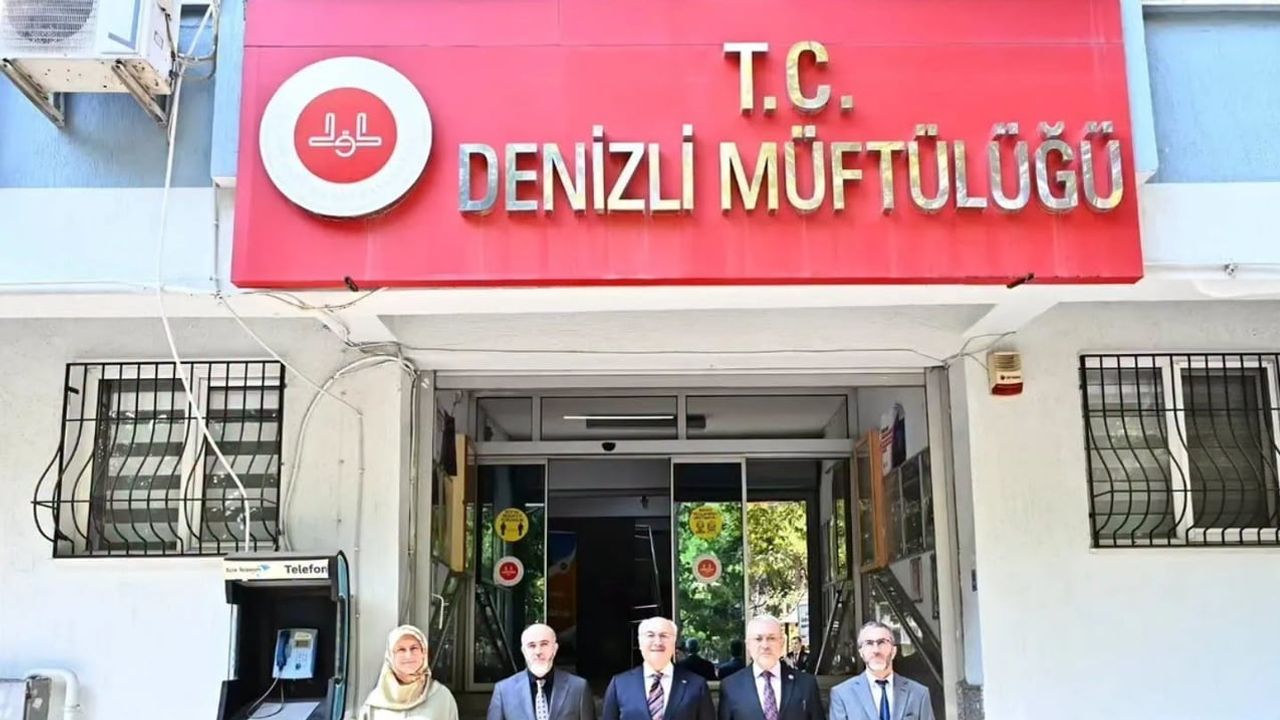 Denizli valiliğinden müftülüğe ziyaret: din hizmetleri ve sosyal dayanışma değerlendirildi