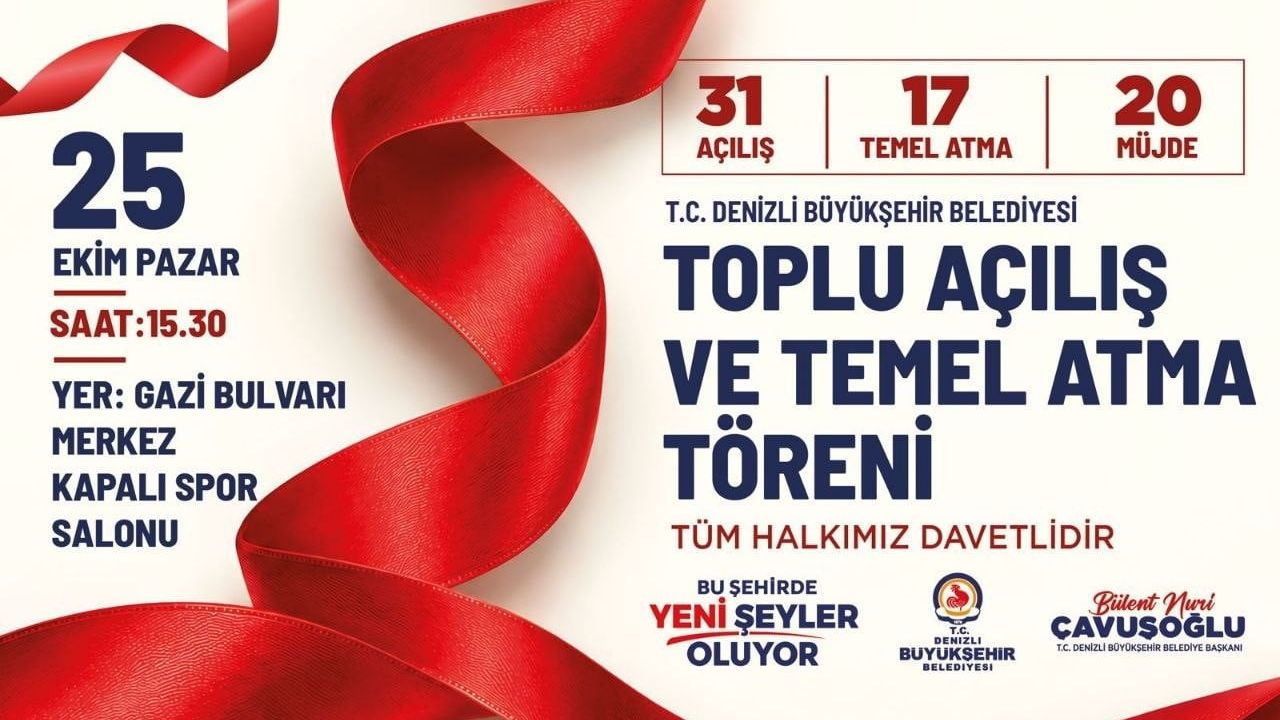 Denizli'yi 16,2 milyar TL ile dönüştüren 68 proje tanıtılıyor