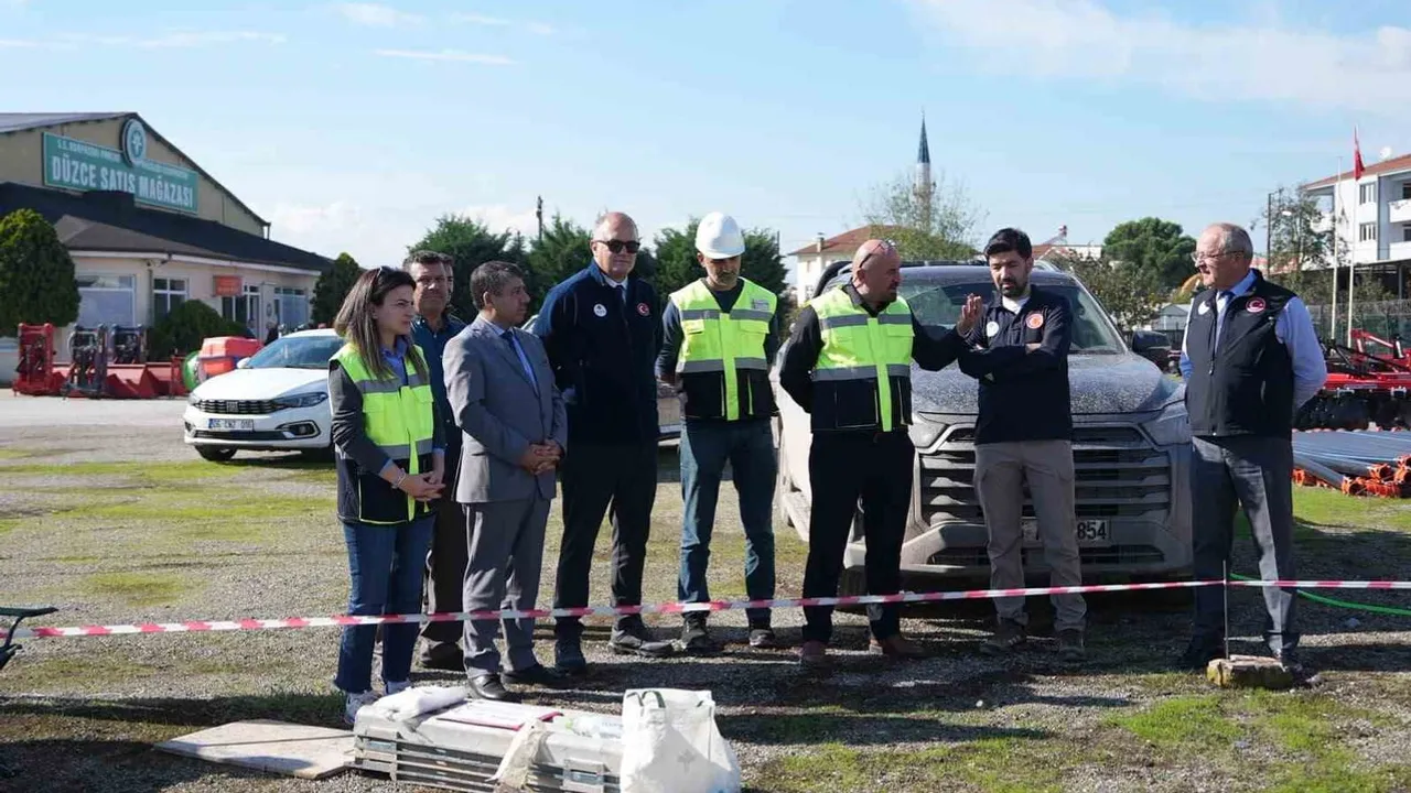 Doğalgaz çalışmaları için zemin etüdü: Düzce'nin yeni mahallelerinde planlama başladı