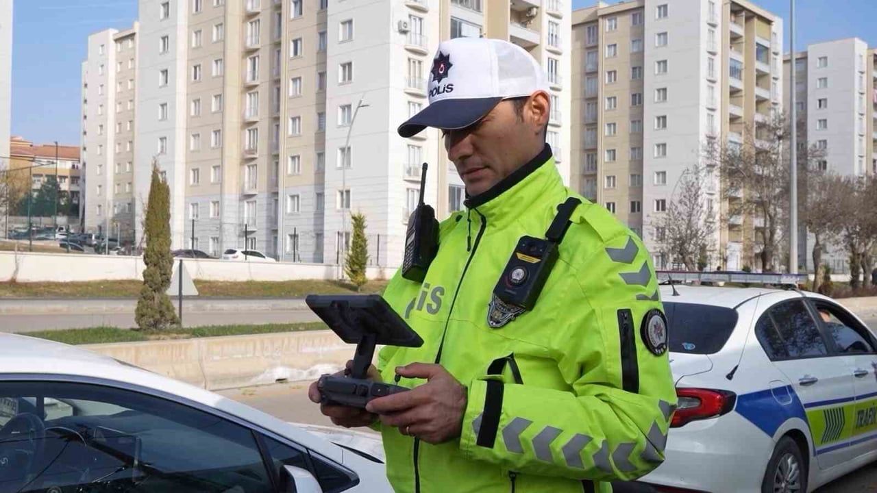 Dron denetimi Kırıkkale'de ehliyetsizin planını bozdu