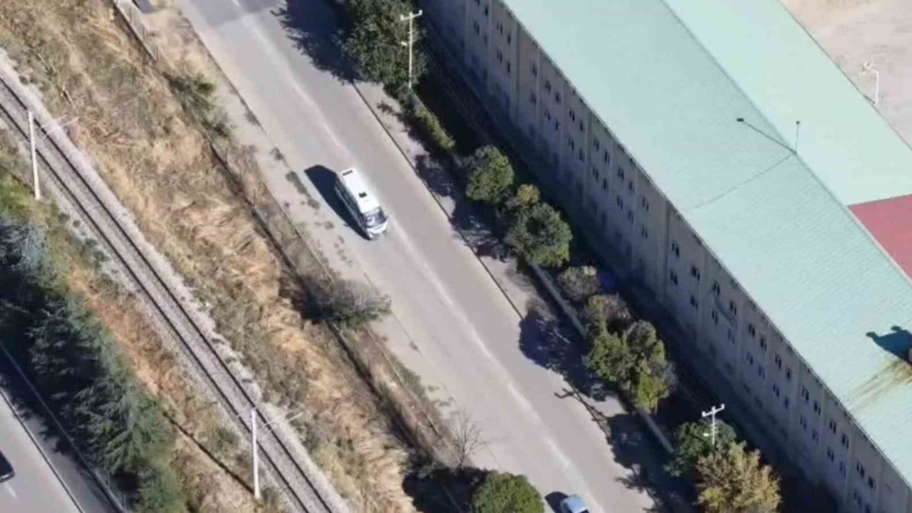Dronla takip edilen Kırıkkale minibüs şoförüne 11 bin 629 lira ceza