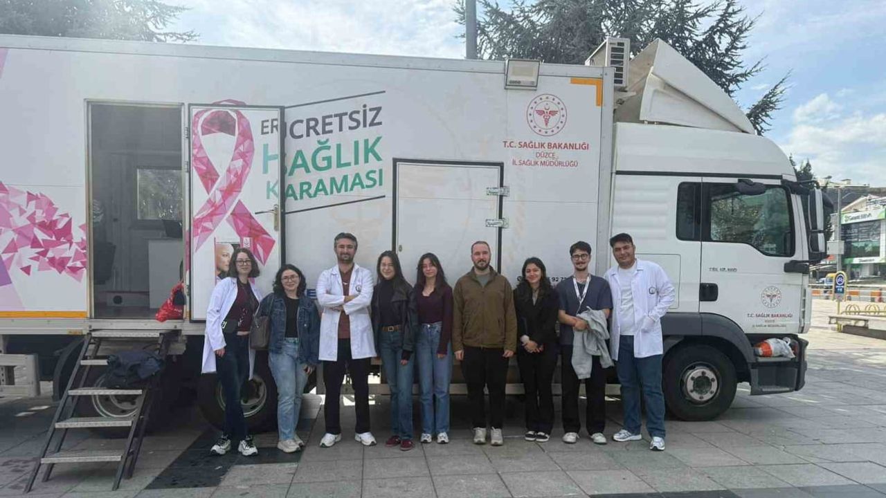 Düzce’de Anıtpark’ta sağlık seferberliği: kadınlara ücretsiz kanser taraması