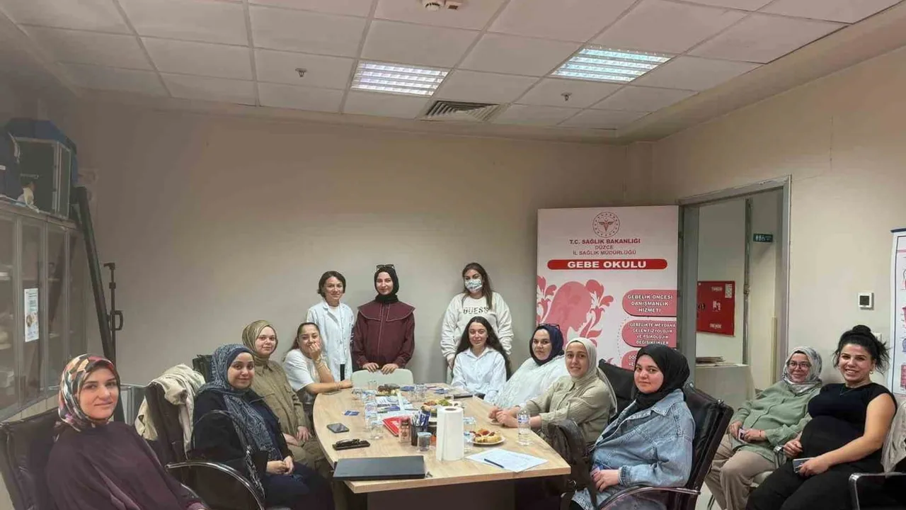 Düzce'de gebe okulu: normal doğum ve emzirmenin önemi anlatıldı