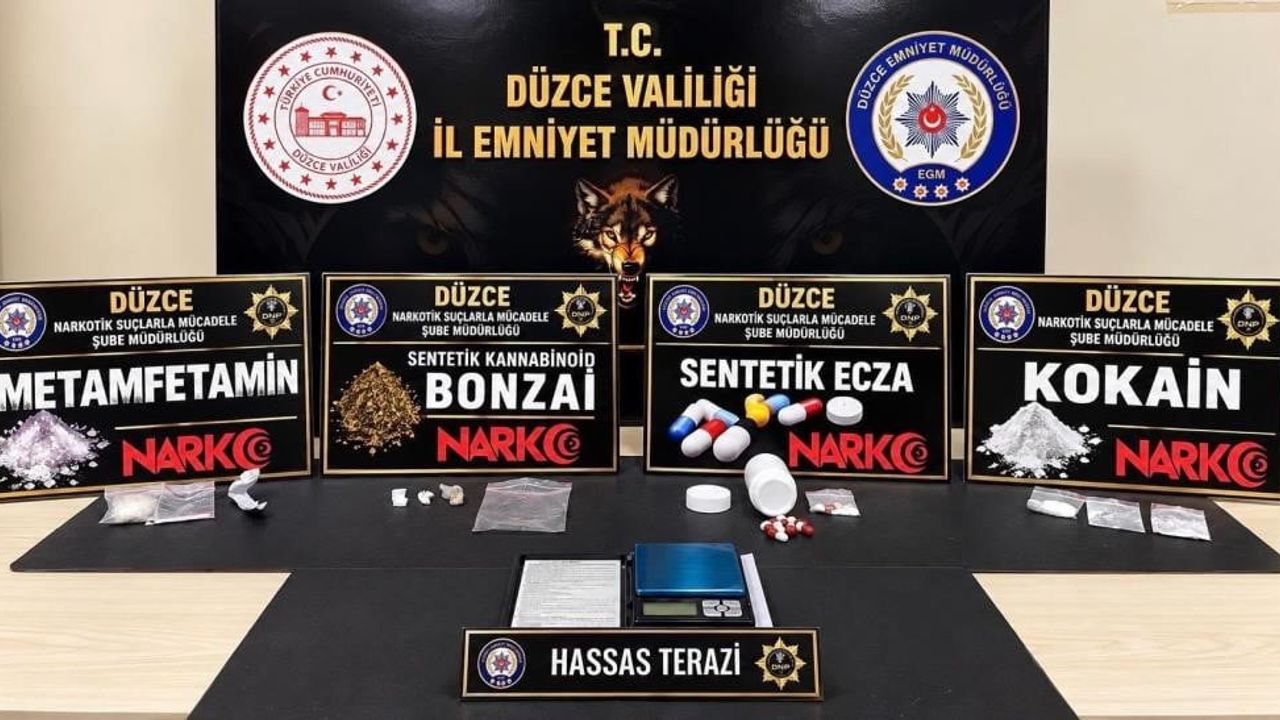 Düzce'de hafta boyunca uyuşturucu ve kaçakçılığa büyük darbe