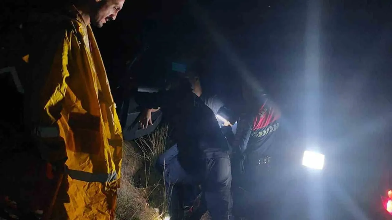Efeler'de otomobil tarlaya uçtu: sürücü hastaneye sevk edildi