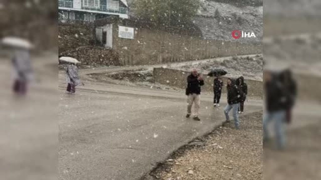 Ekim sabahında zirve beyaza: Yedigöller yolunda ilk kar