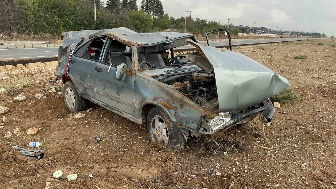 Elazığ-Baskil karayolunda Tofaş otomobil takla attı: sürücü yaşamını yitirdi