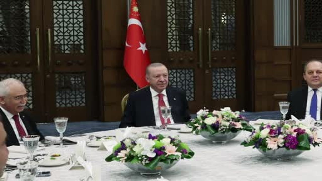 Erdoğan adaletin üst düzey isimleriyle külliyede buluştu