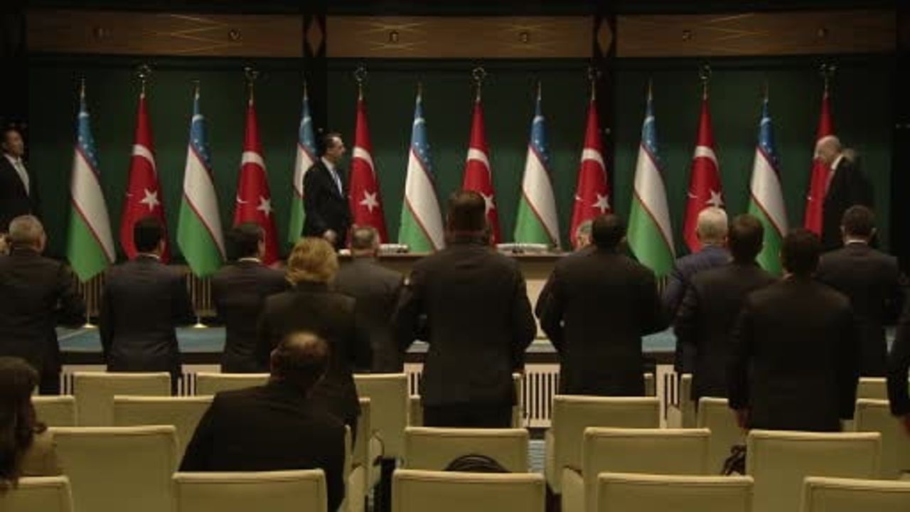 Erdoğan ve Mirziyoyev'in Ankara görüşmesinde beş anlaşma imzalandı