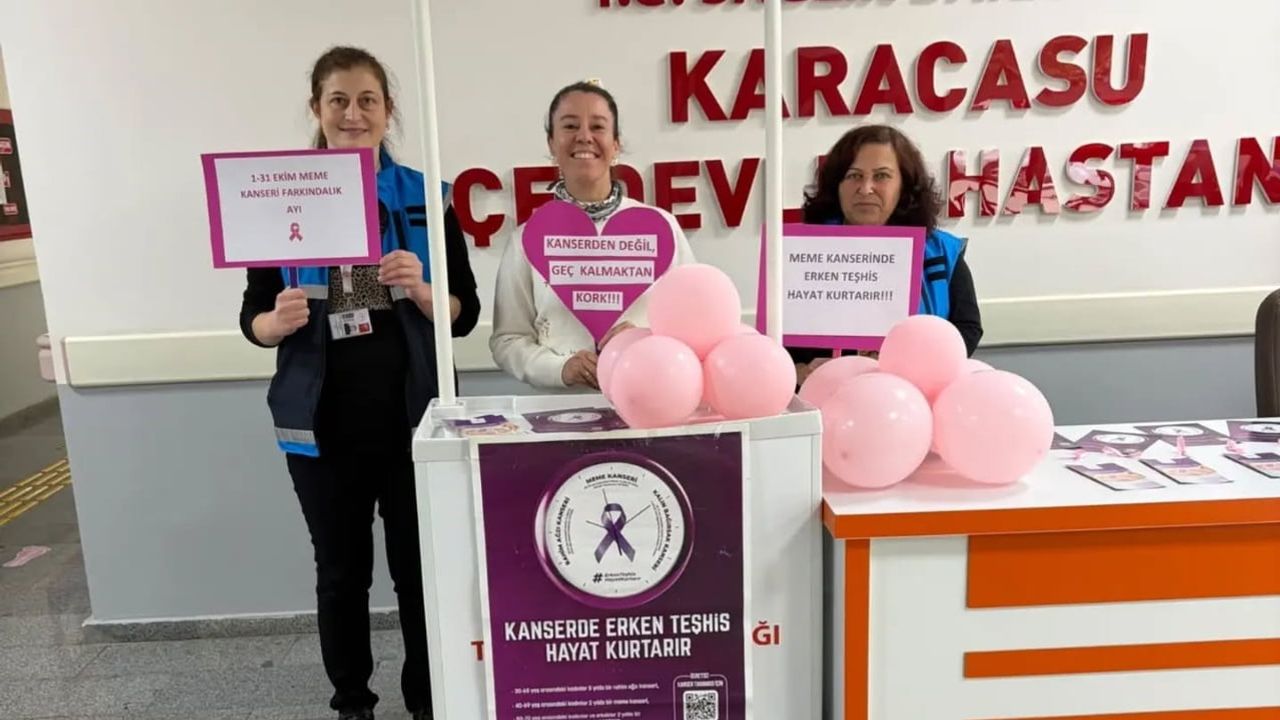 Erken teşhise çağrı: Karacasu'da meme kanseri farkındalık etkinliği