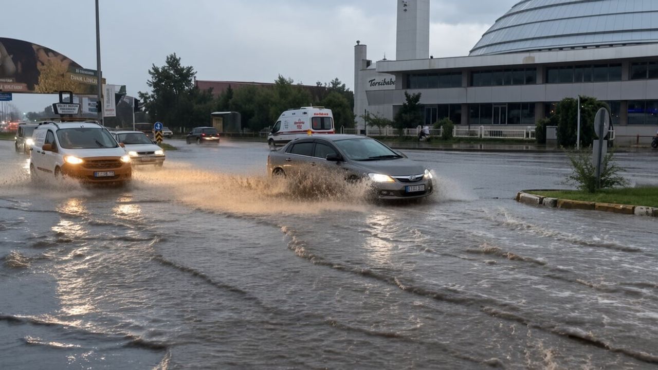Erzincan’da akşam yağışları mahalleleri alarma geçirdi