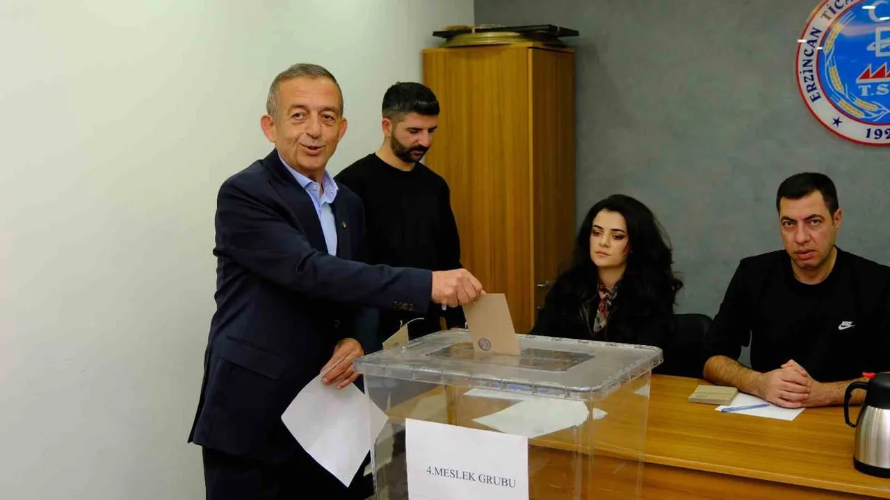 Erzincan TSO başkanlığını Ahmet Tanoğlu yeniden kazandı