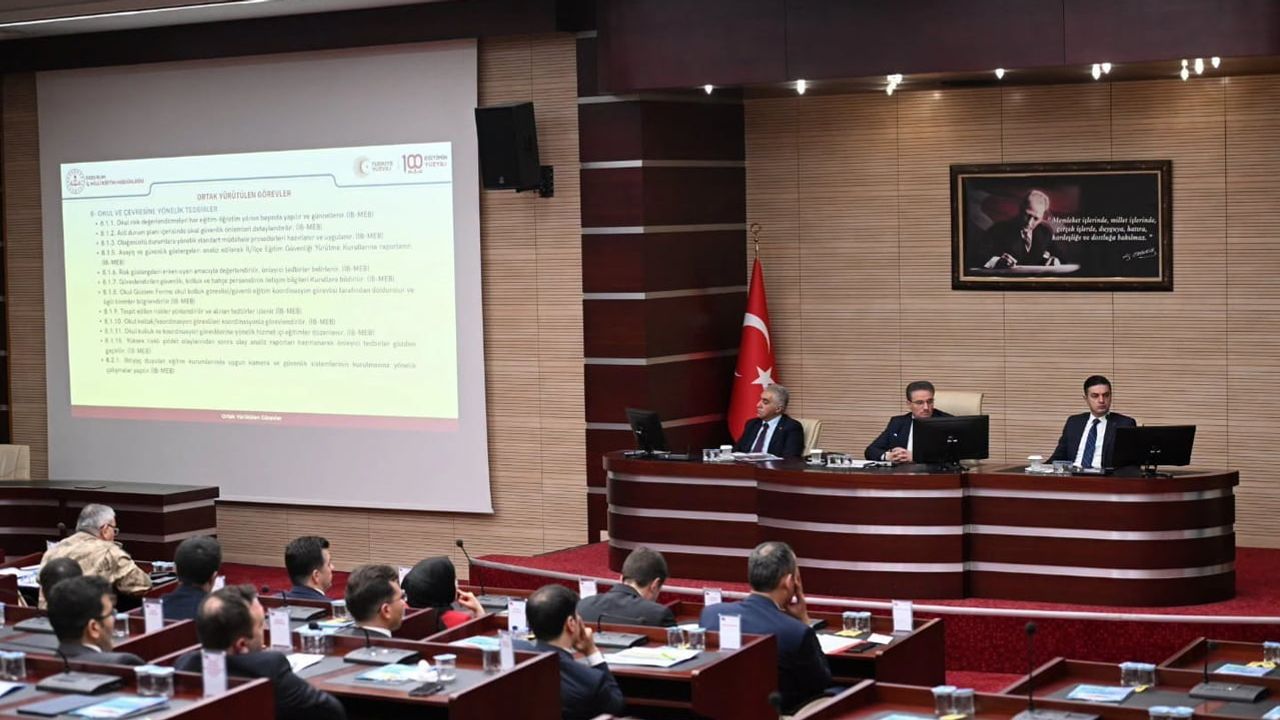Erzurum'da okul güvenliği için kurumsal seferberlik başlatıldı