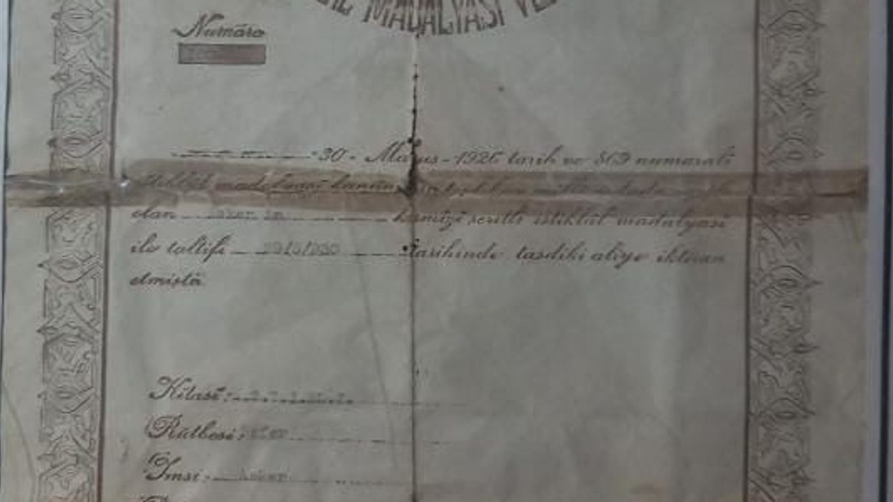 Erzurum’da ortaya çıkan İstiklal Madalyası Asker Saçaklı’nın cephe serüvenini görünür kıldı