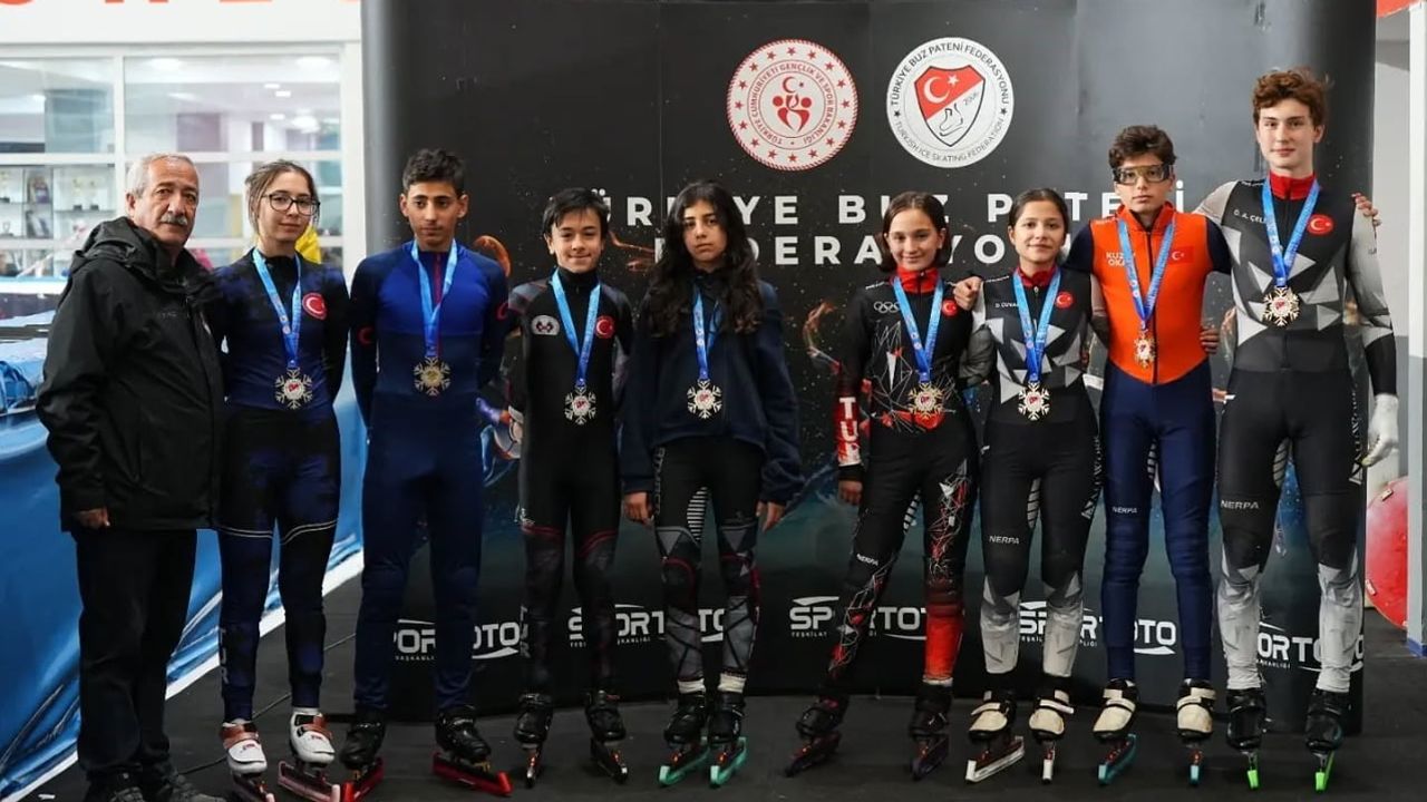 Erzurum'da short track federasyon kupası ikinci gün tamamlandı