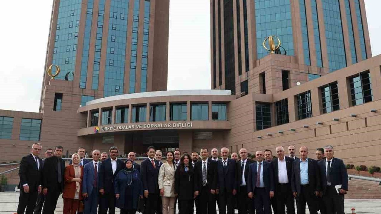 erzurum ticaret borsası heyeti tobb başkanını ziyaret etti