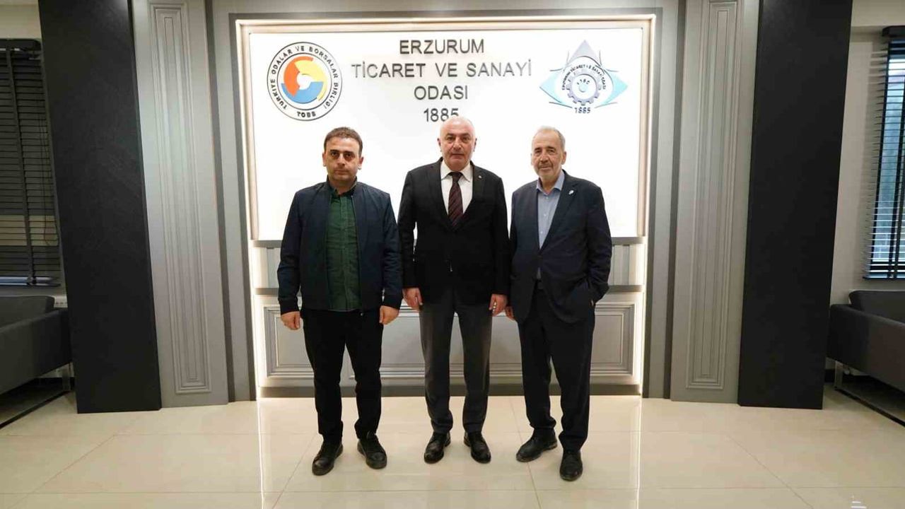 Erzurum üretimine katkı için teşekkür ziyareti