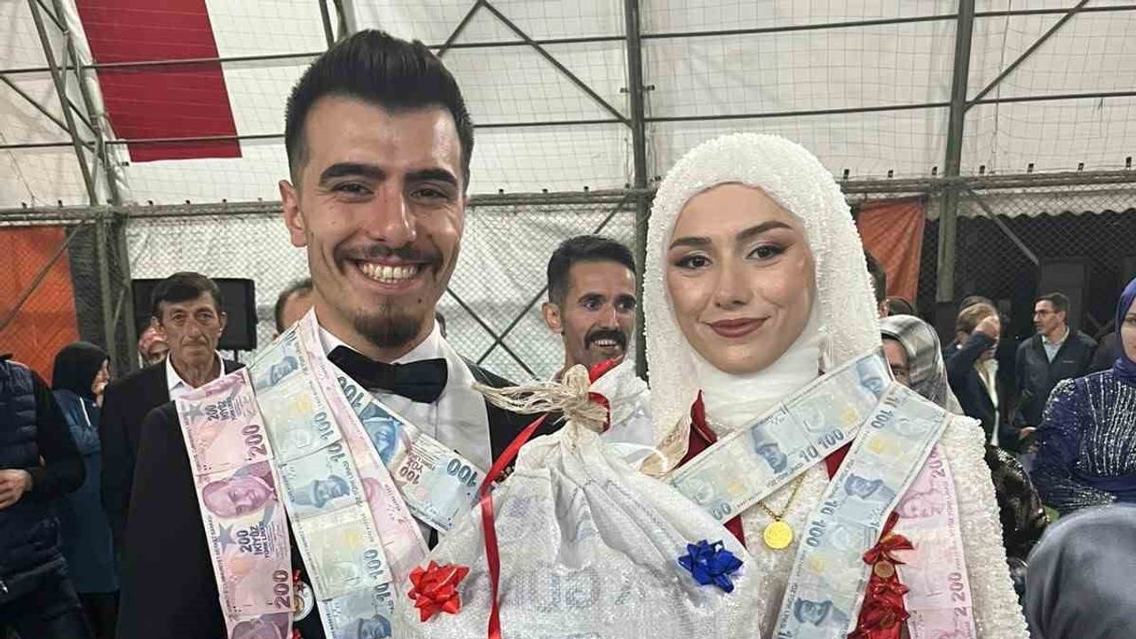 Espiye'de takı yerine çuval fındık: yöresel sürpriz davetlileri güldürdü