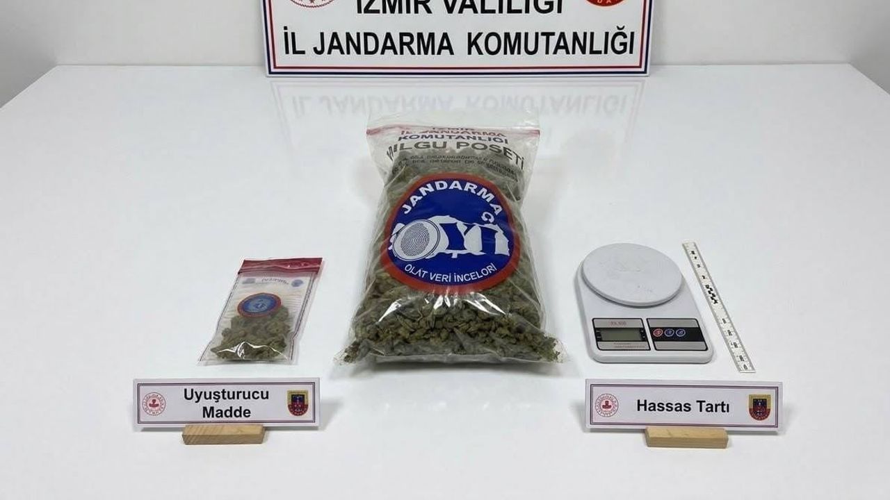 Fabrika bahçesindeki konteynerde 810 gram esrar ele geçirildi