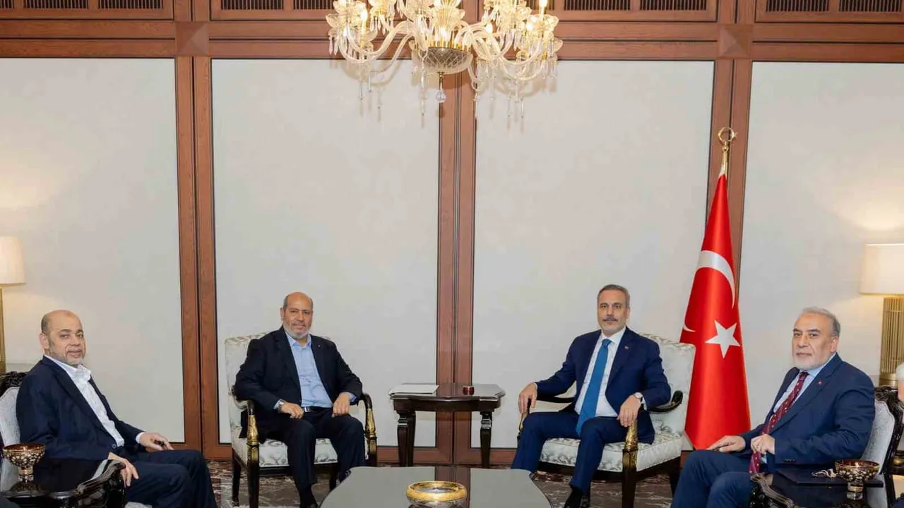Fidan ile Halil el-Hayye Ankara'da ikili görüşme gerçekleştirdi