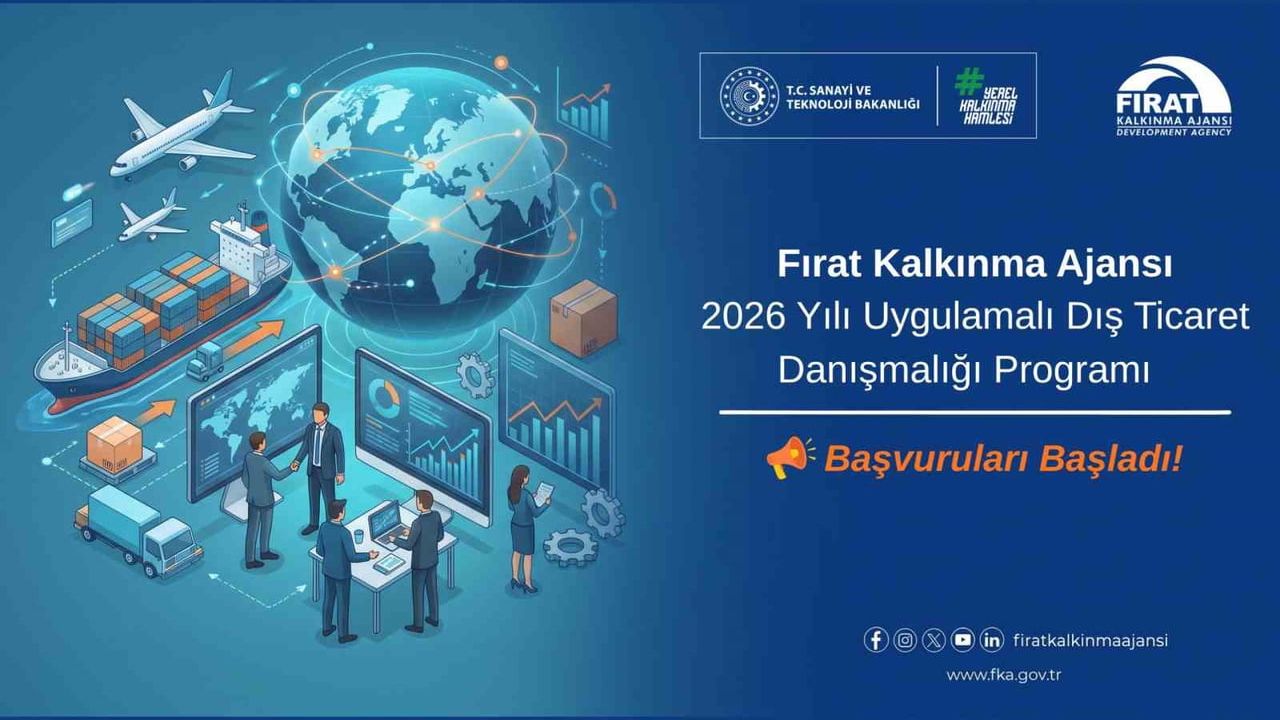 Fırat Kalkınma Ajansı ile 12 işletme için uygulamalı dış ticaret yol haritası