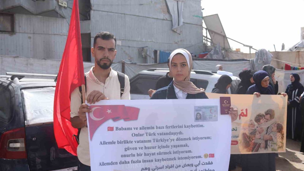Gazze'de mahsur kalan Türklerden tahliye ve kolaylık çağrısı