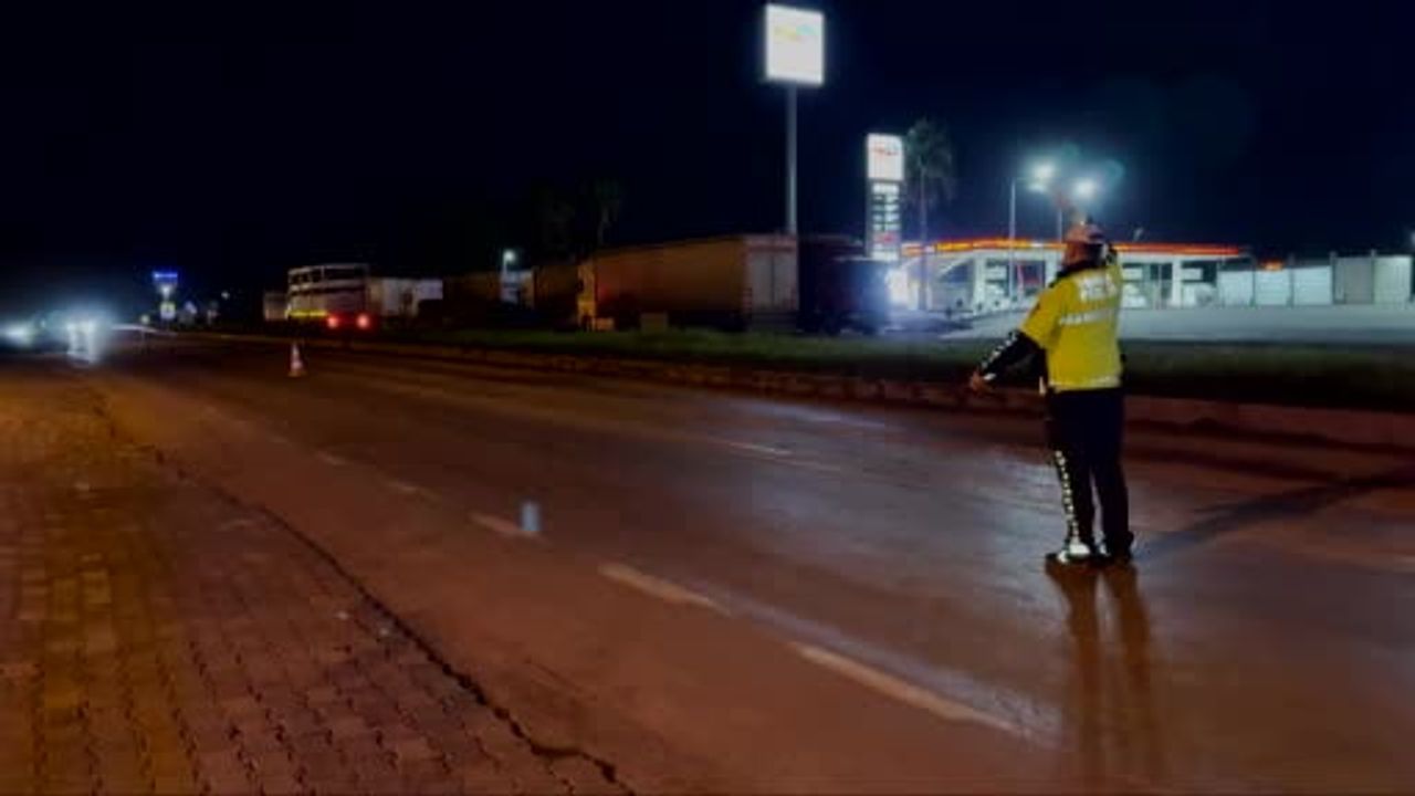 Gece uygulaması Dörtyol'da alkollü sürücülere sıkı denetim