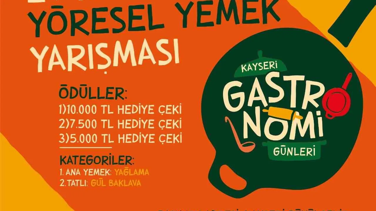 Gelenek sofrada buluşuyor: Kayseri'de ev hanımları ve minik şefler hünerlerini gösterecek