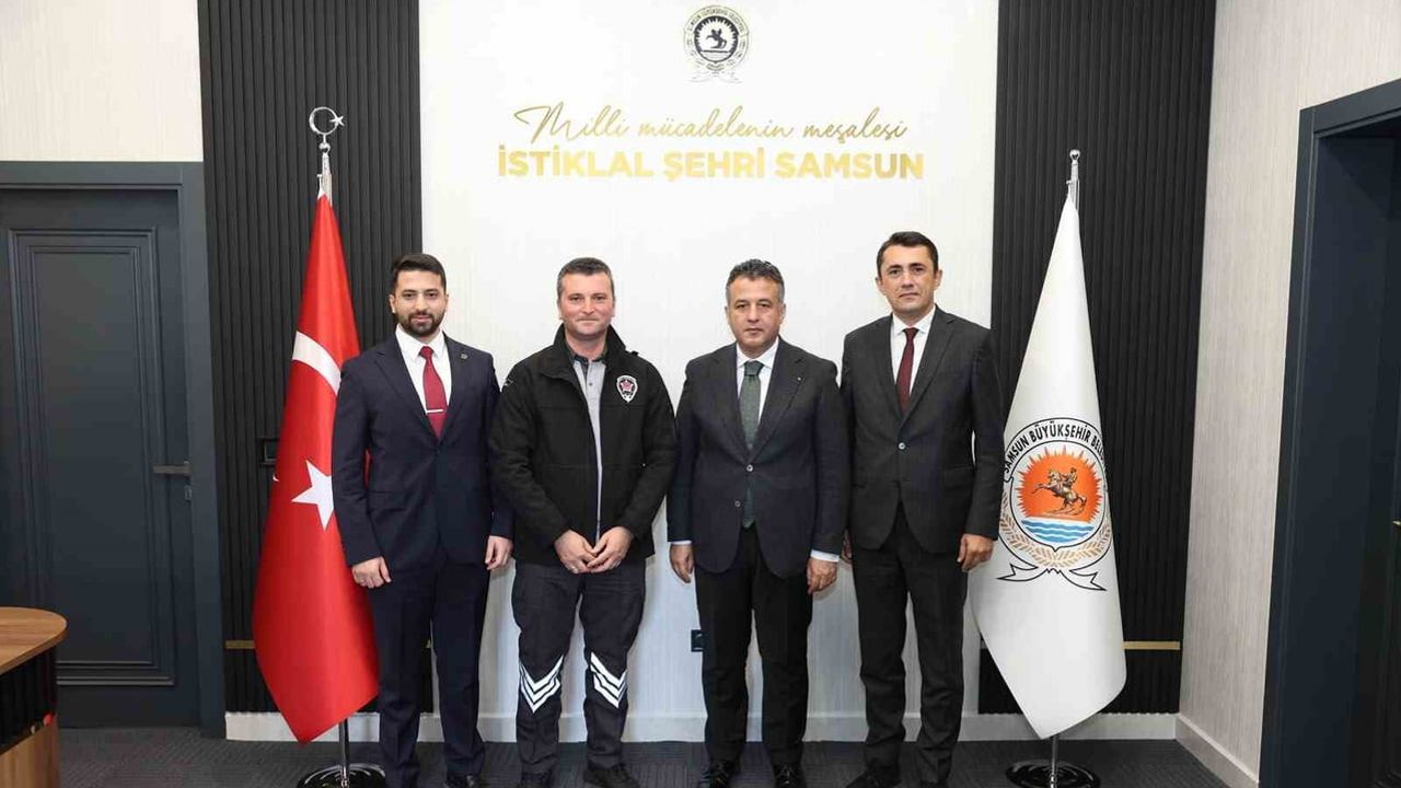 görev başında hayat kurtaran güvenlik görevlisine başkandan ödül