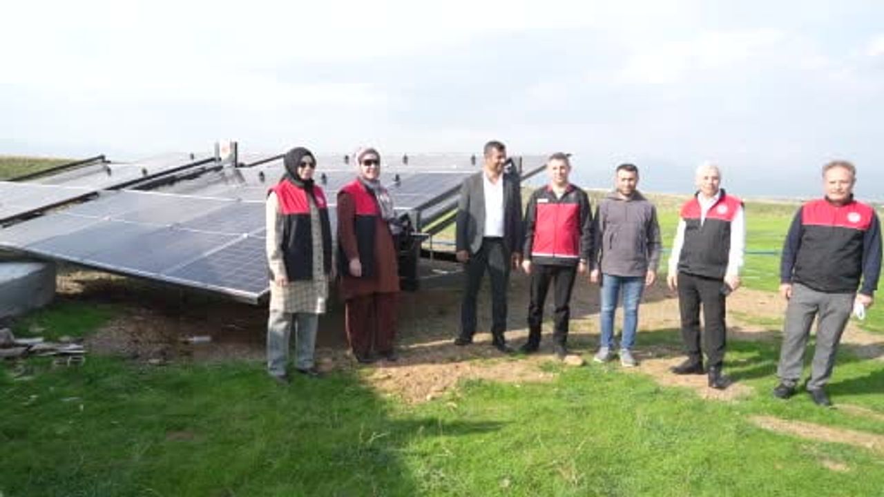 Güneşten sulama Kızılağaç’ta çiftçinin enerji maliyetini düşürüyor