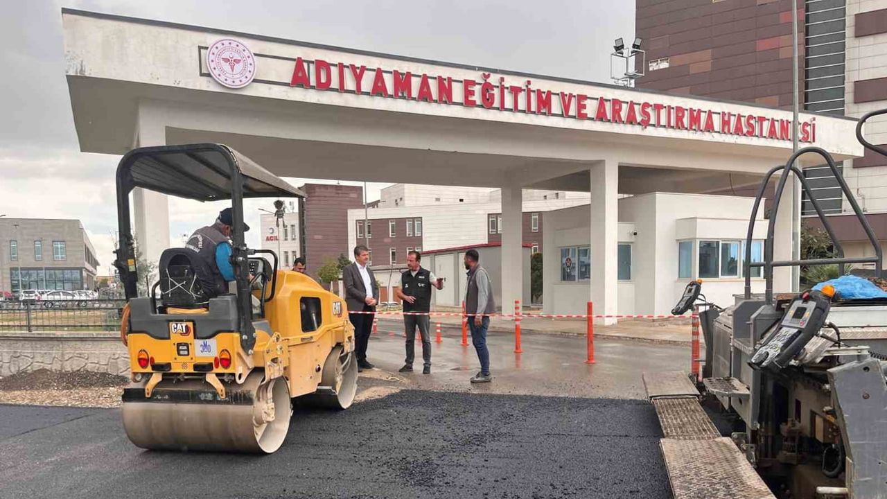 Hastaneler bölgesinde hafta sonu asfalt seferberliği