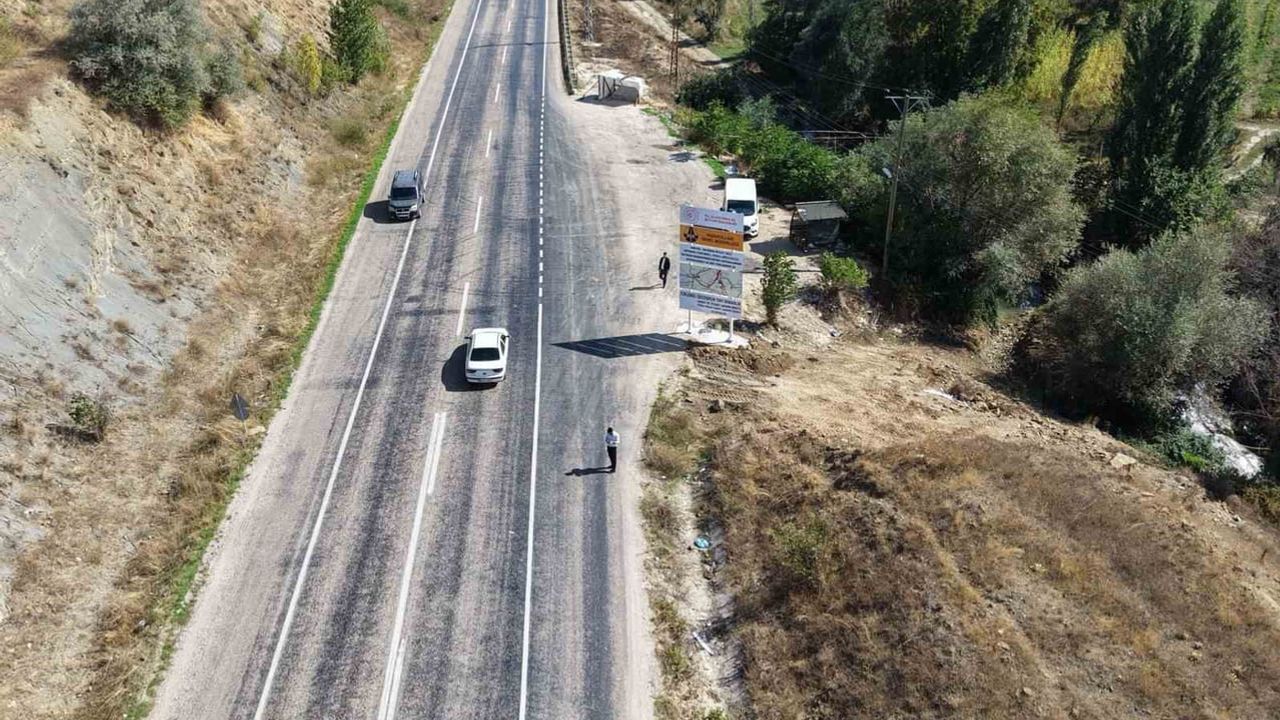 Haymana-Polatlı koridorunda bölünmüş yol için teknik ölçümler başladı