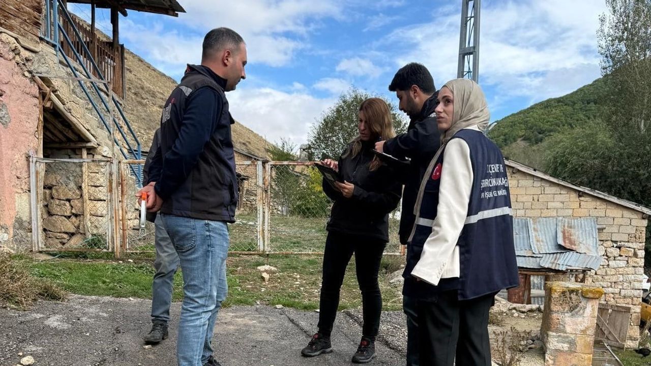 Heybetepe'de yangın sonrası hasar tespit çalışması tamamlandı
