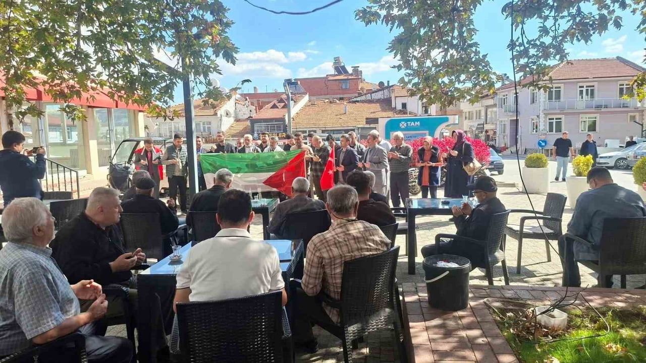 Hisarcık'ta Gazze için dua ve ateşkes çağrısı