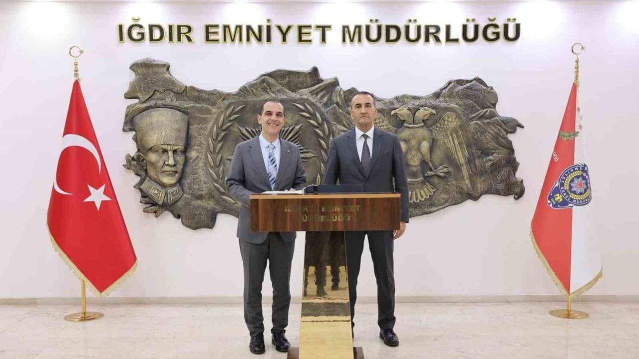 Iğdır'da güvenlik gündemi: yeni emniyet müdürü Erarslan Er valiyle bir araya geldi