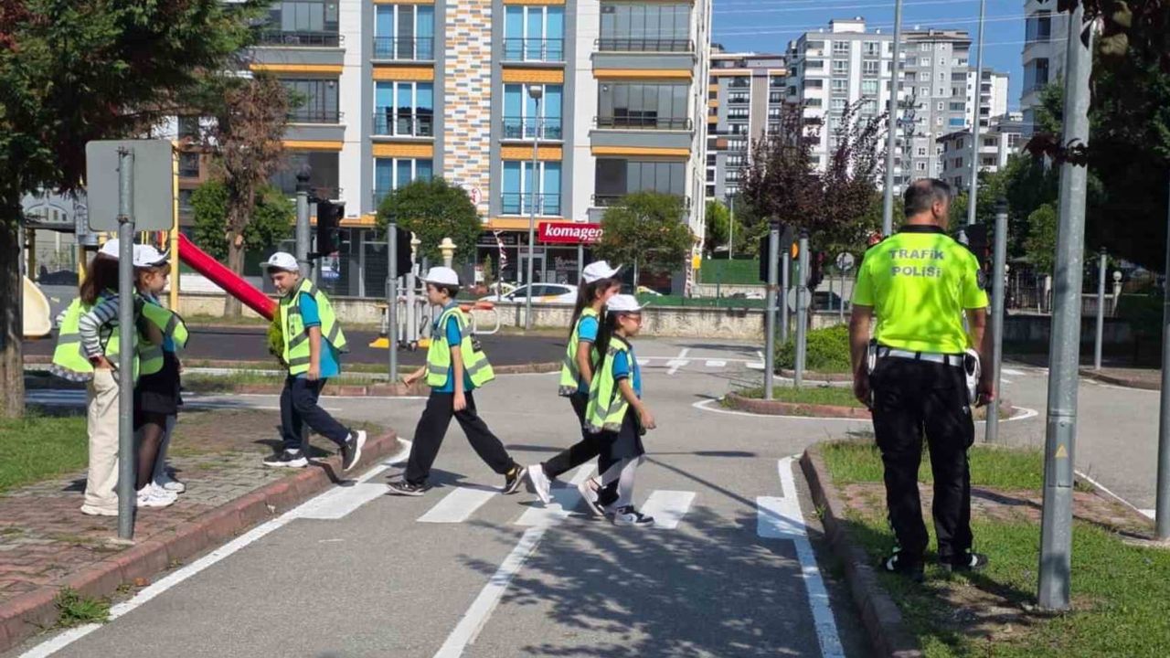 İlkadım'da küçük sürücüler büyük sorumluluk öğreniyor