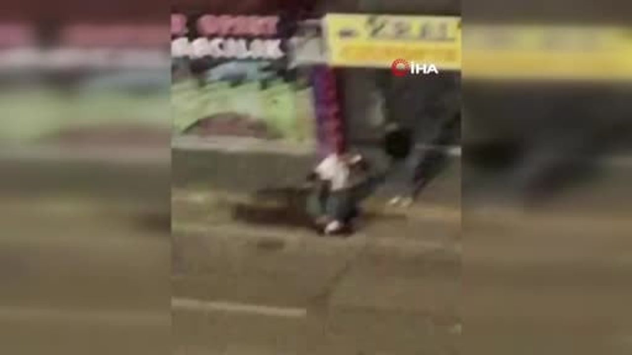 İzmit'te mahalle sakinlerinin cep telefonuna yansıyan şiddet anları