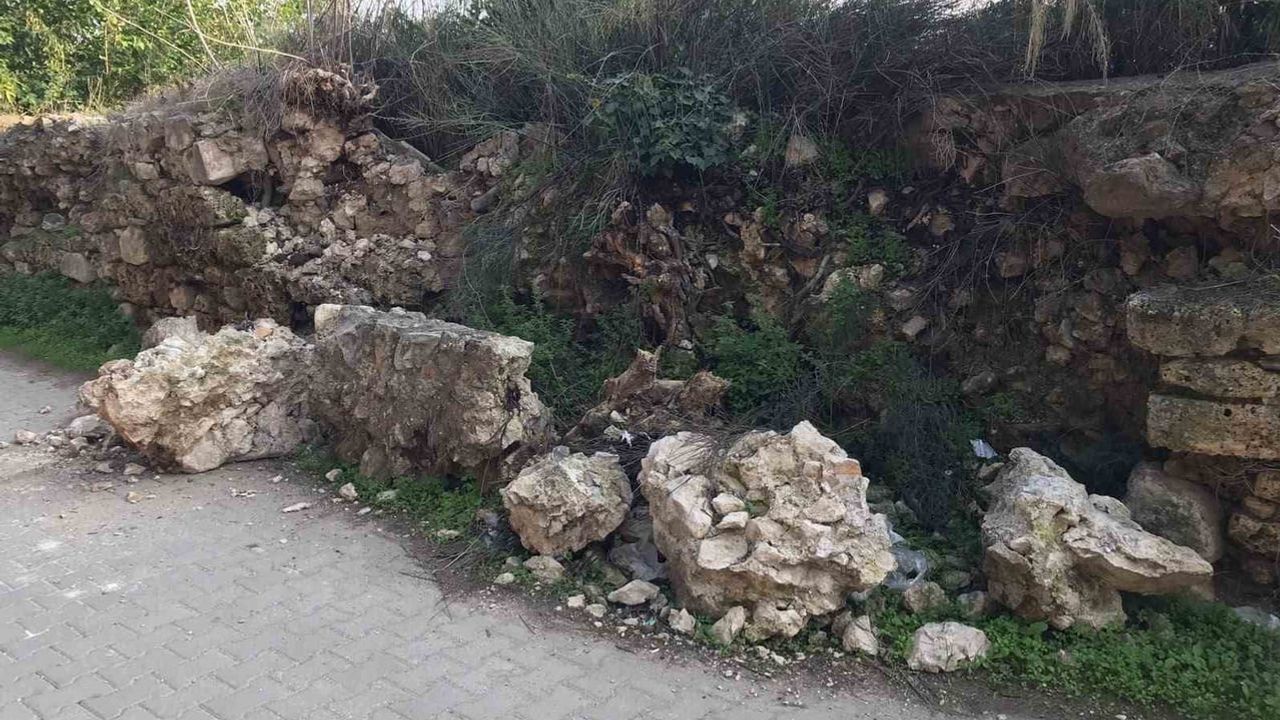 İznik'te 2 bin yıllık su kemeri köklerin ve ihmalkarlığın gölgesinde eriyor