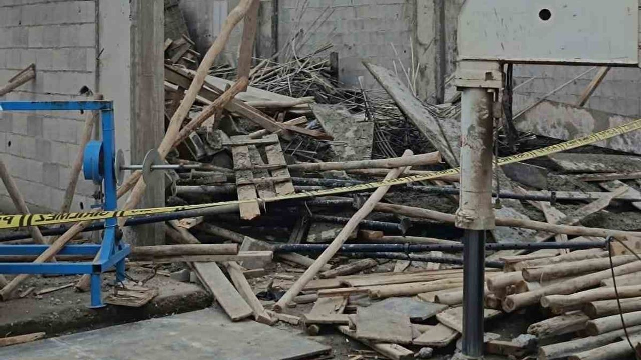 Kalıp çökmesi Nizip sanayi sitesinde üç işçi yaralandı