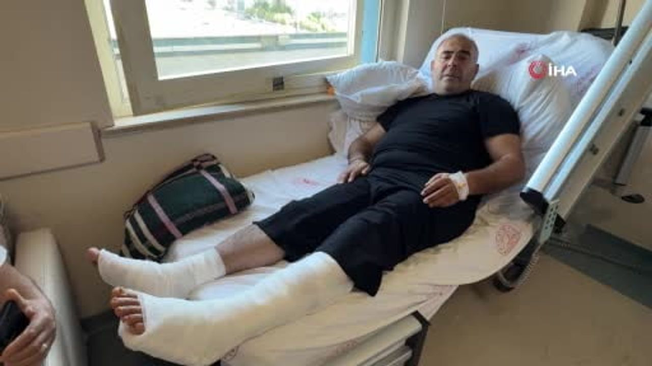 Kamyon alev alınca aracı bariyerlere sürüp insanları kurtardı