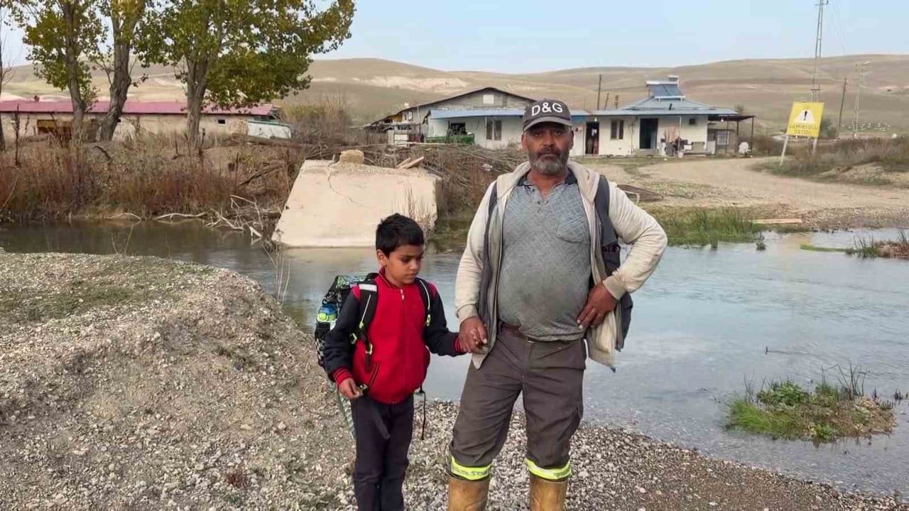 Kangal'da engelli öğrencinin tehlikeli okul yolu için çalışma başlatıldı