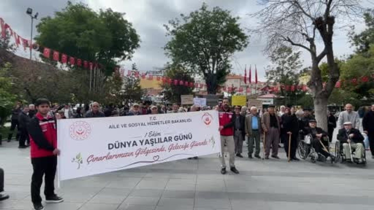 Karaman'da çınarlarla birlikte farkındalık yürüyüşü
